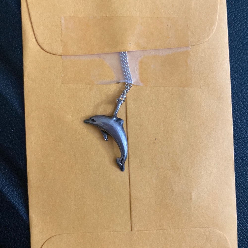 Dolphin pendant with chain